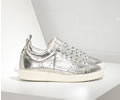 Golden Goose Sneakers STARTER in pelle di Vitello laminato SILVER WHITE SOLE Lovers 