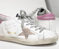 GGDB SNEAKERS SUPER STAR IN PELLE E STELLA IN CAMOSCIO white dark lilac Lovers 