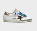 Golden Goose Superstar sneakers with sparkly foxing and leopard-print star
