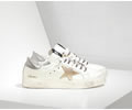Golden goose Sneakers MAY in Pelle e Stella in Pelle WHITE SILVER GOLD Lovers 