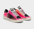 Golden Goose Stardan sneakers in fluorescent patchwork with leopard print heel tab