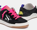 Womens black Yeah sneakers with glitter and zebra-print star Lovers