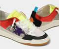 Red Yeah! sneakers with purple star and snakeskin-print insert Lovers