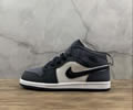 NIKE Air Jordan 1 RETRO Mid AJ1 554724-445 Kids shoes best quality