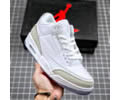 Air Jordan 3 Triple White 136064-111 Lovers shoes best quality 1:1