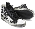 Golden goose SNEAKERS FRANCY COTTON CANVAS AND LEATHER STAR Black Zebra