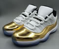 Air Jordan 11 Low Gold Medal 528895-103 Lovers shoes