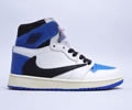 Fragment x TS x Air Jordan 1 High OG SP Military Blue DH3227-105 Lovers shoes best quality
