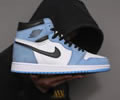 Air Jordan 1 High OG University Blue 555088-134 Lovers shoes 