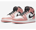 Air Jordan 1 Mid GS 555112-603 Lovers shoes 