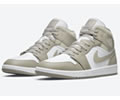 Air Jordan 1 Mid College Grey 554724-082 Lovers shoes 