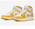 Air Jordan 1 Mid WMNS University Gold BQ6472-117 Lovers shoes 