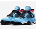 Travis Scott x Air Jordan 4 Houston Oilers 308497-406 Lovers shoes 