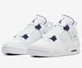 Air Jordan 4 Purple Metallic CT8527-115 Lovers shoes 