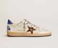 GGDB Ball Star sneakers in white leather with light blue details