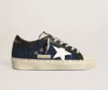GGDB Hi Star sneakers in suede with blue glitter