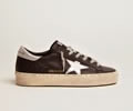 GGDB Hi Star sneakers in black leather with silver laminated leather star