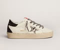 GGDB Hi Star sneakers with zebra-print pony skin star and black glitter heel tab