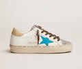 GGDB Hi Star LTD sneakers with silver glitter tongue and cyan-blue suede star
