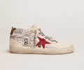 GGDB Mid Star LTD sneakers with contrast lettering and red suede star
