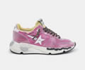 GGDB Fuchsia Running Sole sneakers with raw edges