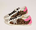 GGDB Super-Star sneakers in leopard-print pony skin with silver glitter star