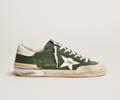 GGDB Super-Star sneakers in green leather and multi-foxing