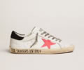 GGDB Super-Star sneakers with lobster-colored suede star and black suede heel tab 