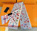 LOUIS VUITTON Twilly Scarf Ribbon Hair 8x120CM