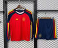 Spain Home Long Sleeve Soccer Uniform 26 27