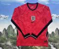 England Away Long Sleeve Soccer Jersey 26 27