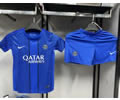Kids kit 25-26 parissg blue soccer jersey
