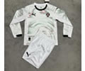 Kids kit 25-26 Portugal away white long sleeves soccer jersey