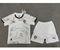 Kids kit 25-26 Portugal away white soccer jersey