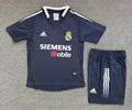 Kids kit Retro 04-05 RM away black socer jersey