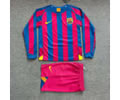 Kids kit Retro 05-06 Bar home long sleeves soccer jersey
