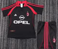 Kids kit Retro 00-01 AC home soccer jersey
