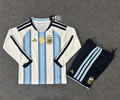 Kids Argentina Home Soccer Uniform 26 27
