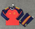 Kids Spain Home Soccer Uniform 26 27