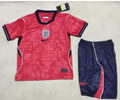 Kids England Away Soccer Uniform 26 27