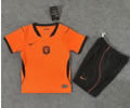 Kids Netherlands Home Soccer Uniform 26 27
